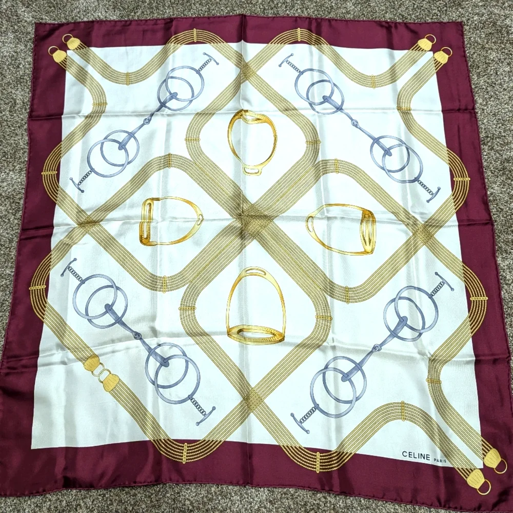 Celine Paris Vintage Scarf - Picture 1 of 3